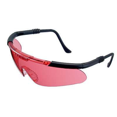 400x400 Radians Vector Cl0110id Black Frame Red Lens Safety Glasses