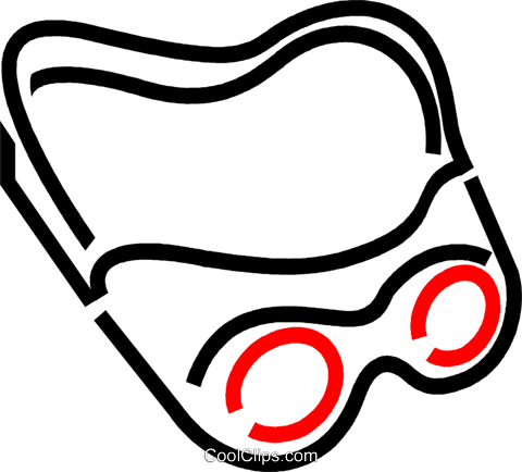 480x434 Safety Glasses Royalty Free Vector Clip Art Illustration Vc049190