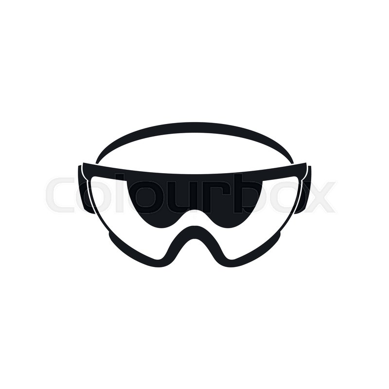 800x800 Safety Glasses Icon In Simple Style Isolated On White Background