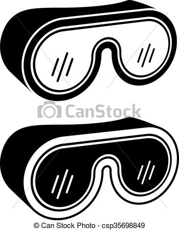 366x470 Goggles Safety Glasses Black Symbol