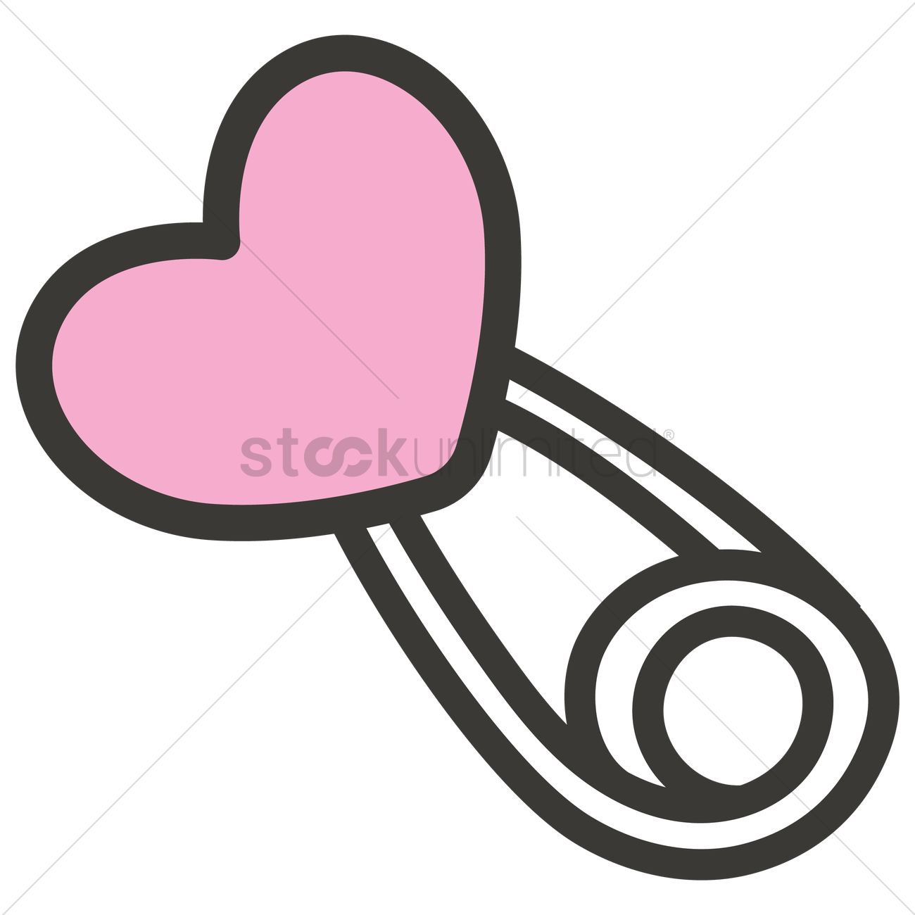 1300x1300 Safety Pin Vector Image
