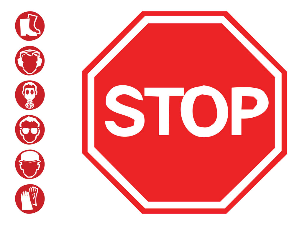 1024x765 Safety Signs Set Vector Art Amp Graphics