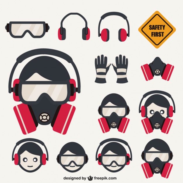626x626 Safety Elements Pack Vector Free Download