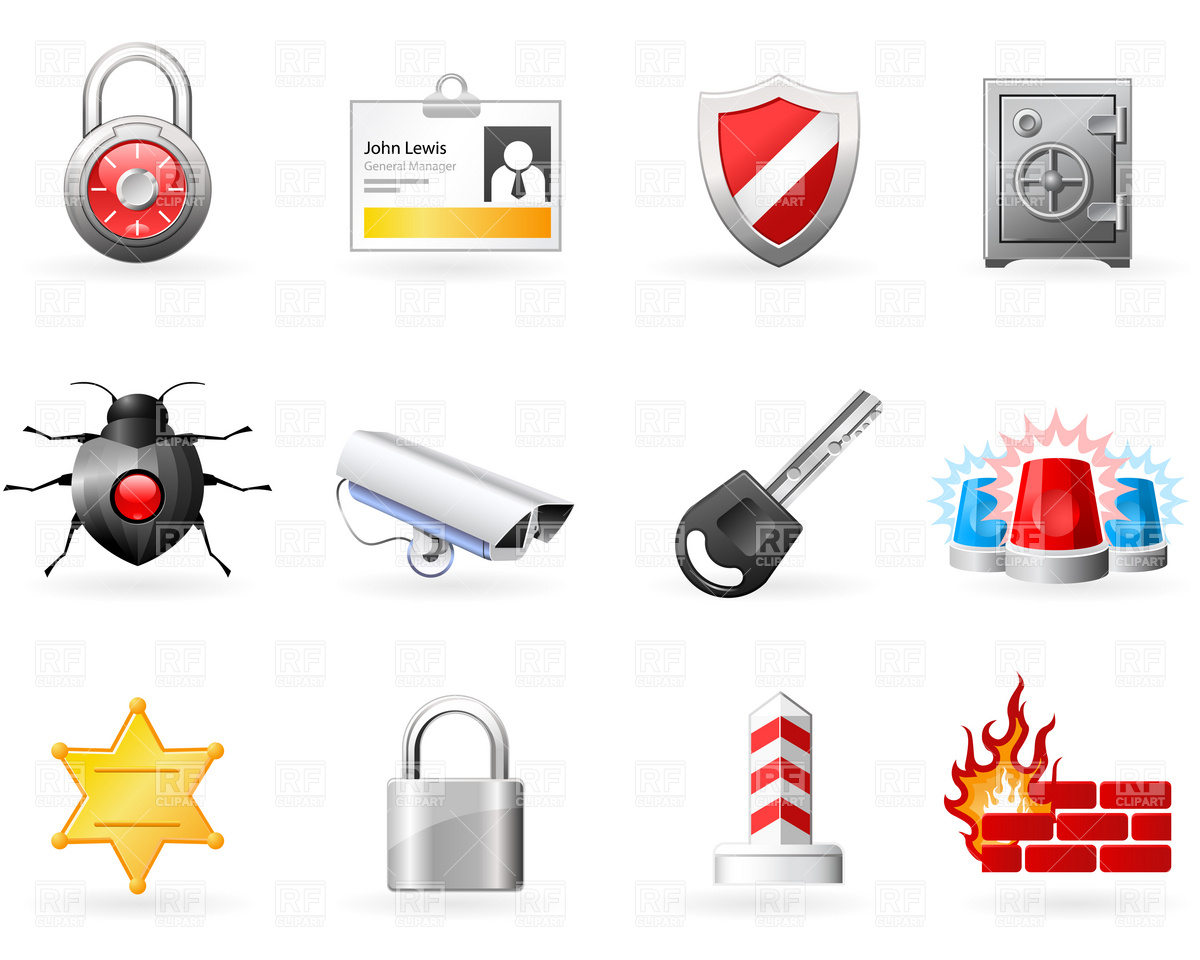 1200x960 Security And Safety Icons Vector Image Vector Artwork Of Icons