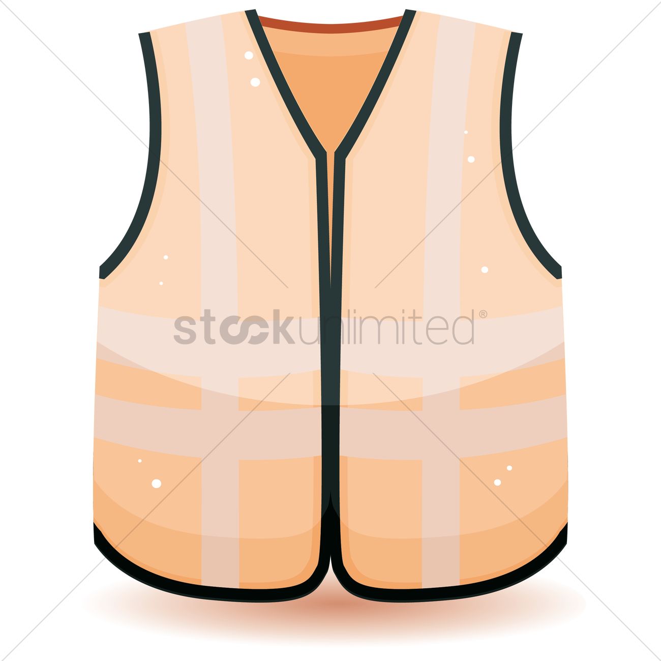 1300x1300 Safety Vest Vector Image