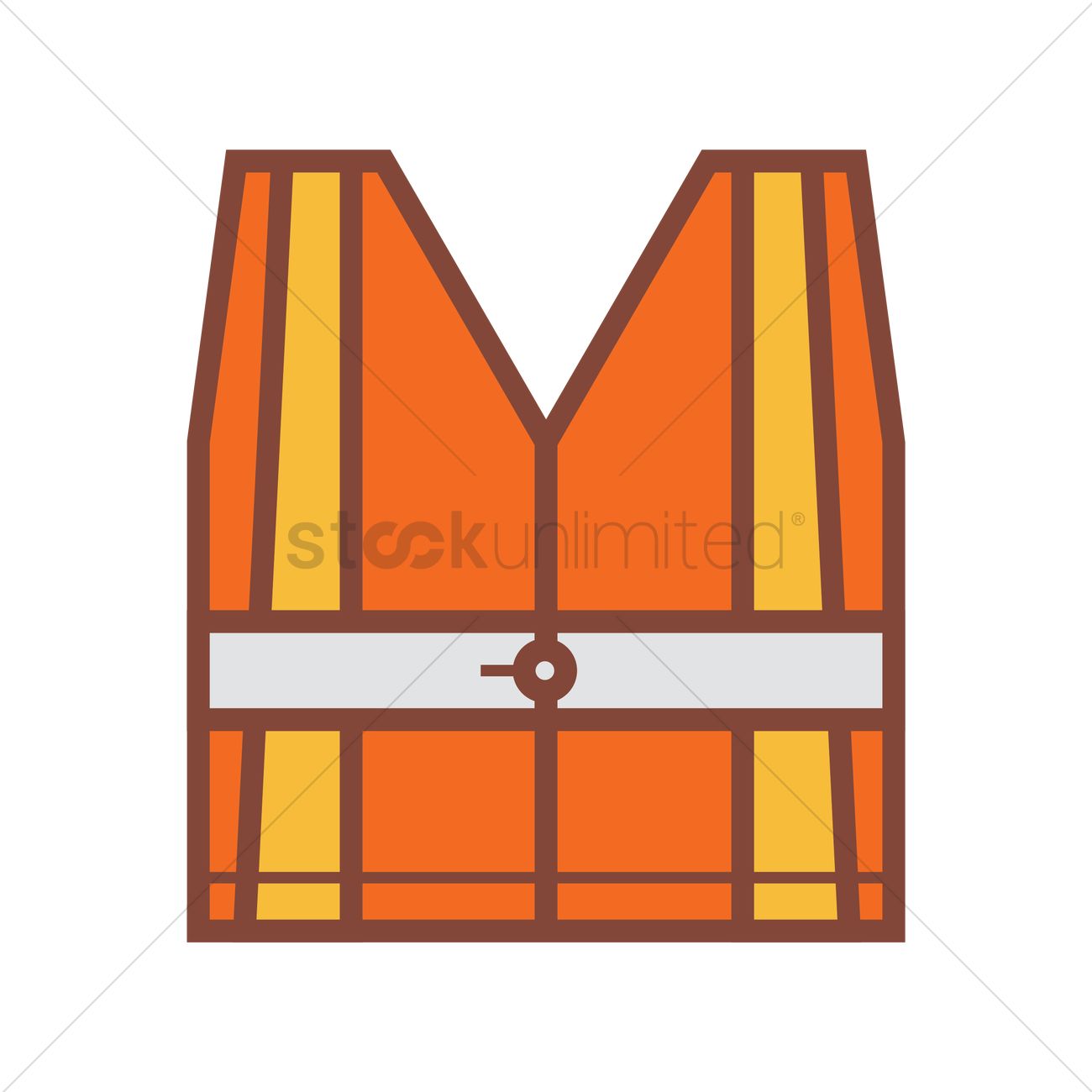 1300x1300 Safety Vest Vector Image