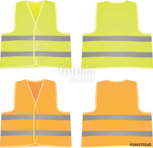 500x486 Safety Vest. Vector Illustration Stock Image And Royalty Free