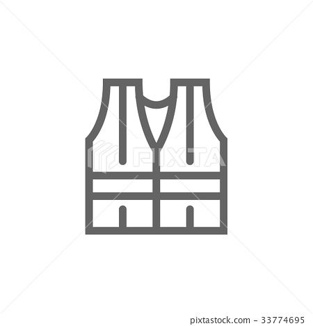 450x468 Simple Safety Vest Icon. Symbol And Sign Vector