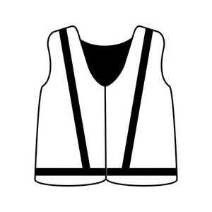 300x300 Safety Vest Royalty Free Vectors