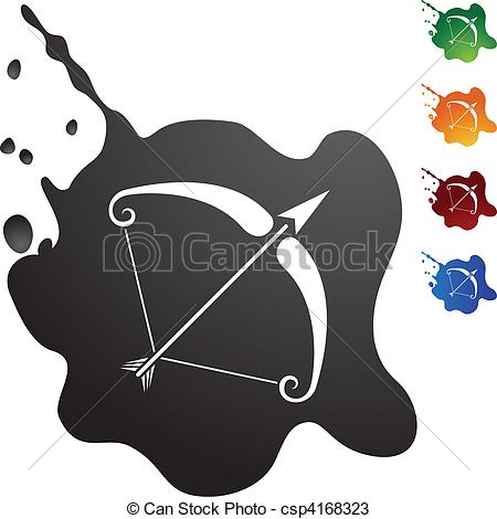 450x470 Sagittarius Web Button Isolated On A Background.