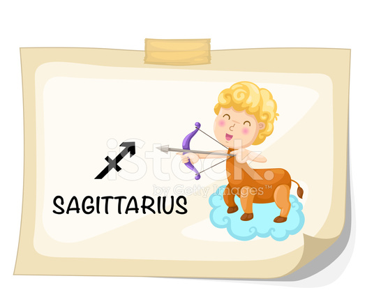 546x439 Zodiac Signs Sagittarius Vector Illustration Stock Vector
