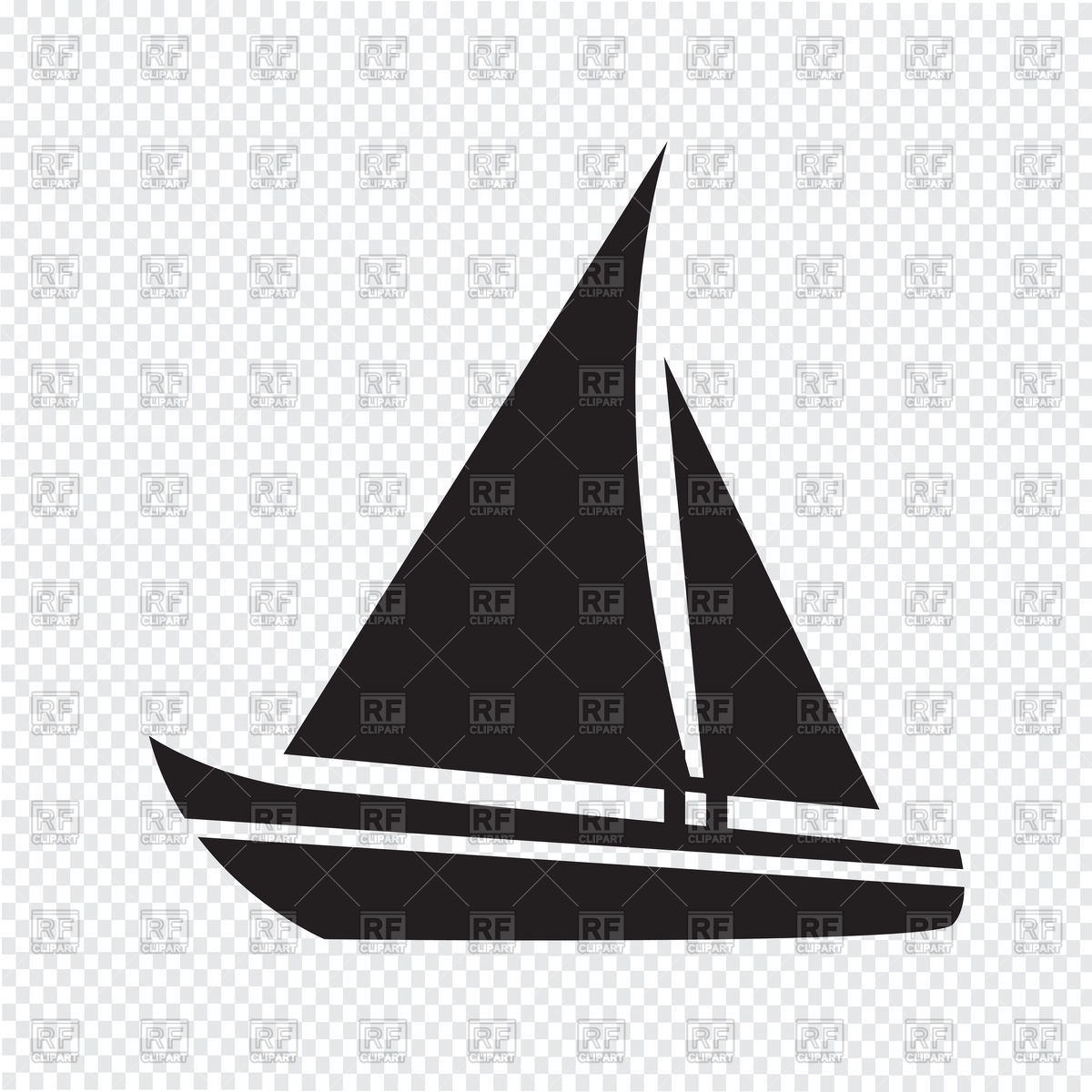 1200x1200 Sailing Boat Icon Vector Image Vector Artwork Of Objects