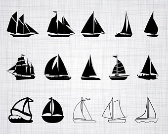 340x270 Sailboat Vector Etsy