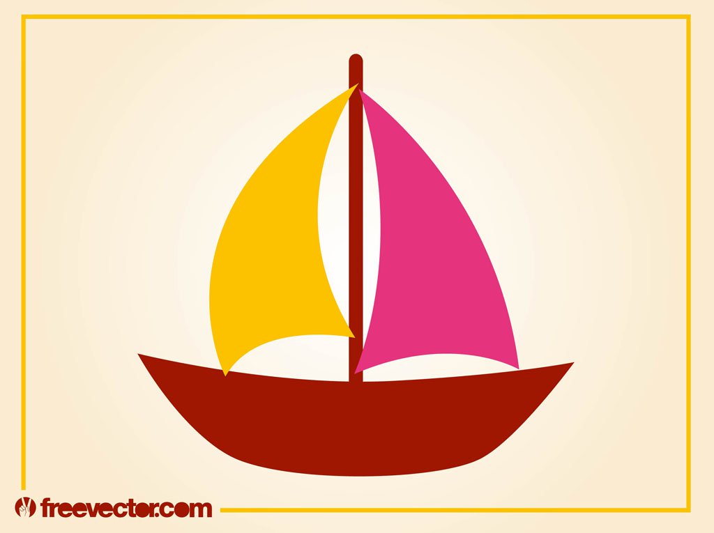 1024x765 Stylized Sailboat Vector Vector Art Amp Graphics