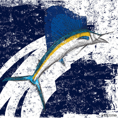 500x500 Sailfish Abstract