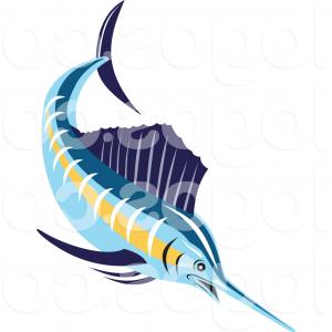 300x300 Vector Logo Of A Sailfish By Patrimonio Lazttweet