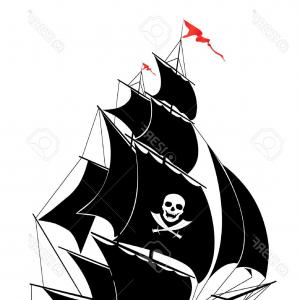300x300 Photoa Silhouette Of A Old Sail Pirate Ship Vector Illustration