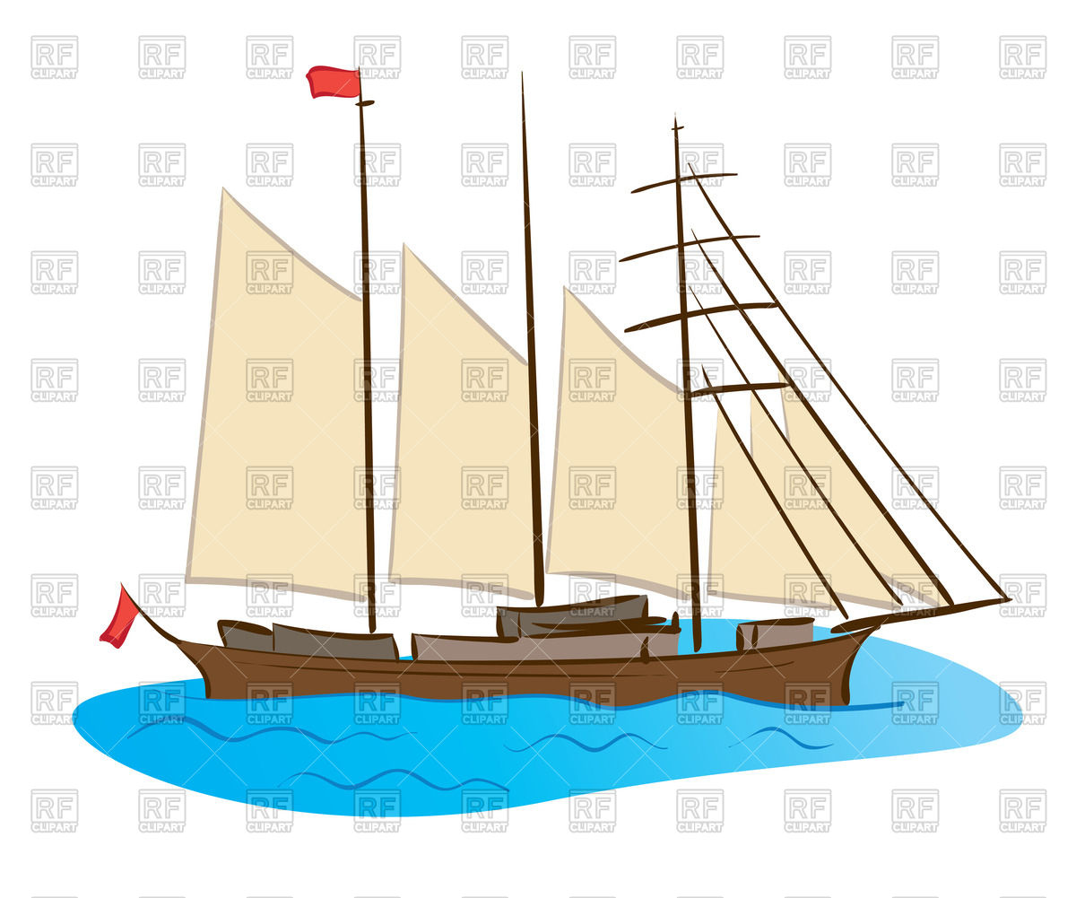 1200x1001 Sailing Ship In The Sea Vector Image Vector Artwork Of