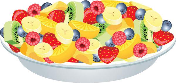 600x284 Fruit Salad Vector [Eps]