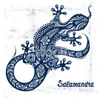 200x200 Vector Drawing Of A Lizard Or Salamander Stock Vectors