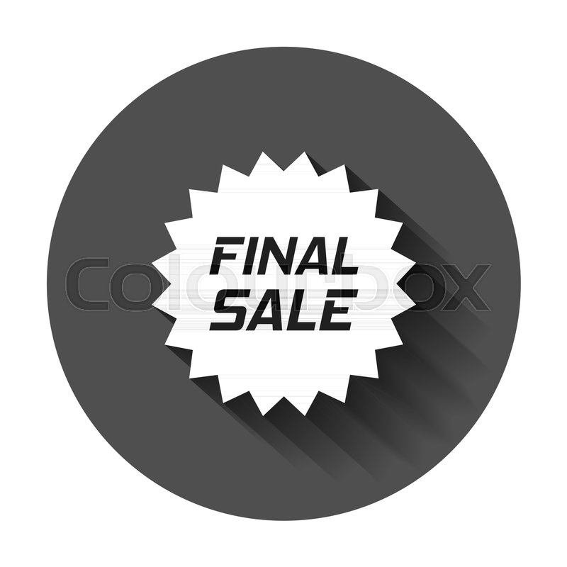 800x800 Discount Sticker Vector Icon In Flat Style. Sale Tag Sign