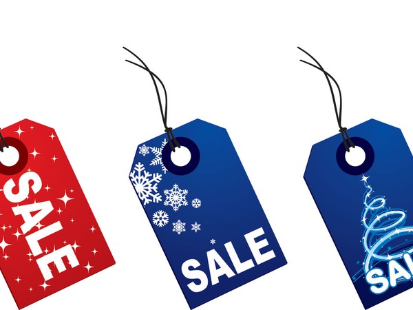 600x450 Christmas Tags Vector Graphic