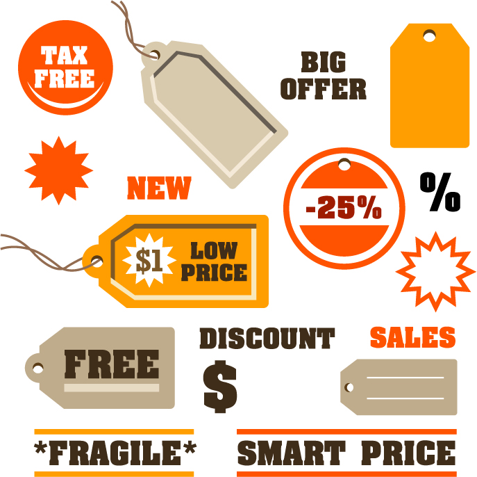 687x686 Discount Sales Tag Vector Free Vector 4vector