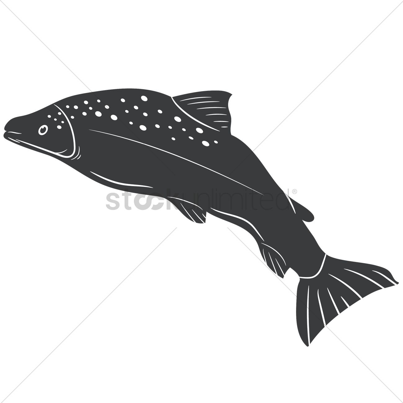 1300x1300 Free Salmon Vector Image