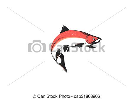 450x335 Salmon Vector Illustration.