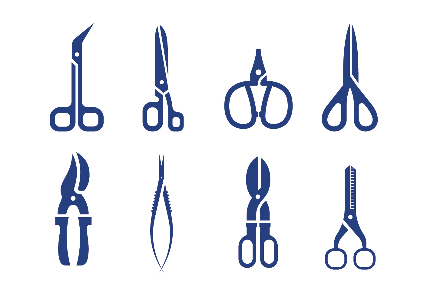 1400x980 Scissors Hair Free Vector Art