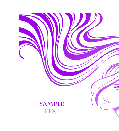 500x548 Hairdresser And Beauty Salon Theme Vector Background 09 Free