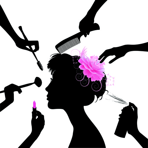 500x500 Woman With Beauty Salon Vector Free Vector In Encapsulated
