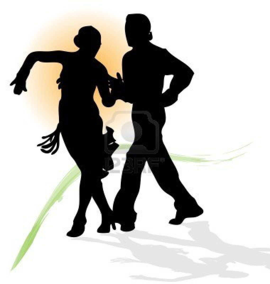 1140x1200 Vector Silhouette Of Couple Dancing Latin With Orange Sun And In