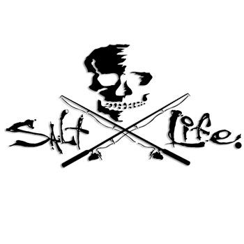 350x350 Black 12 Salt Life Signature Skull Amp Poles Decal