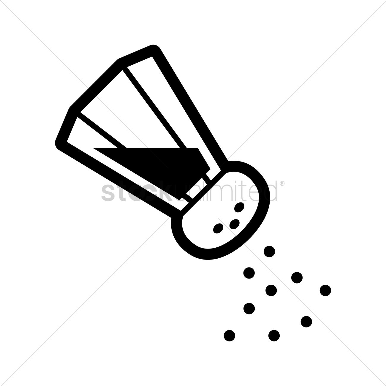 1300x1300 Salt Shaker Vector Image