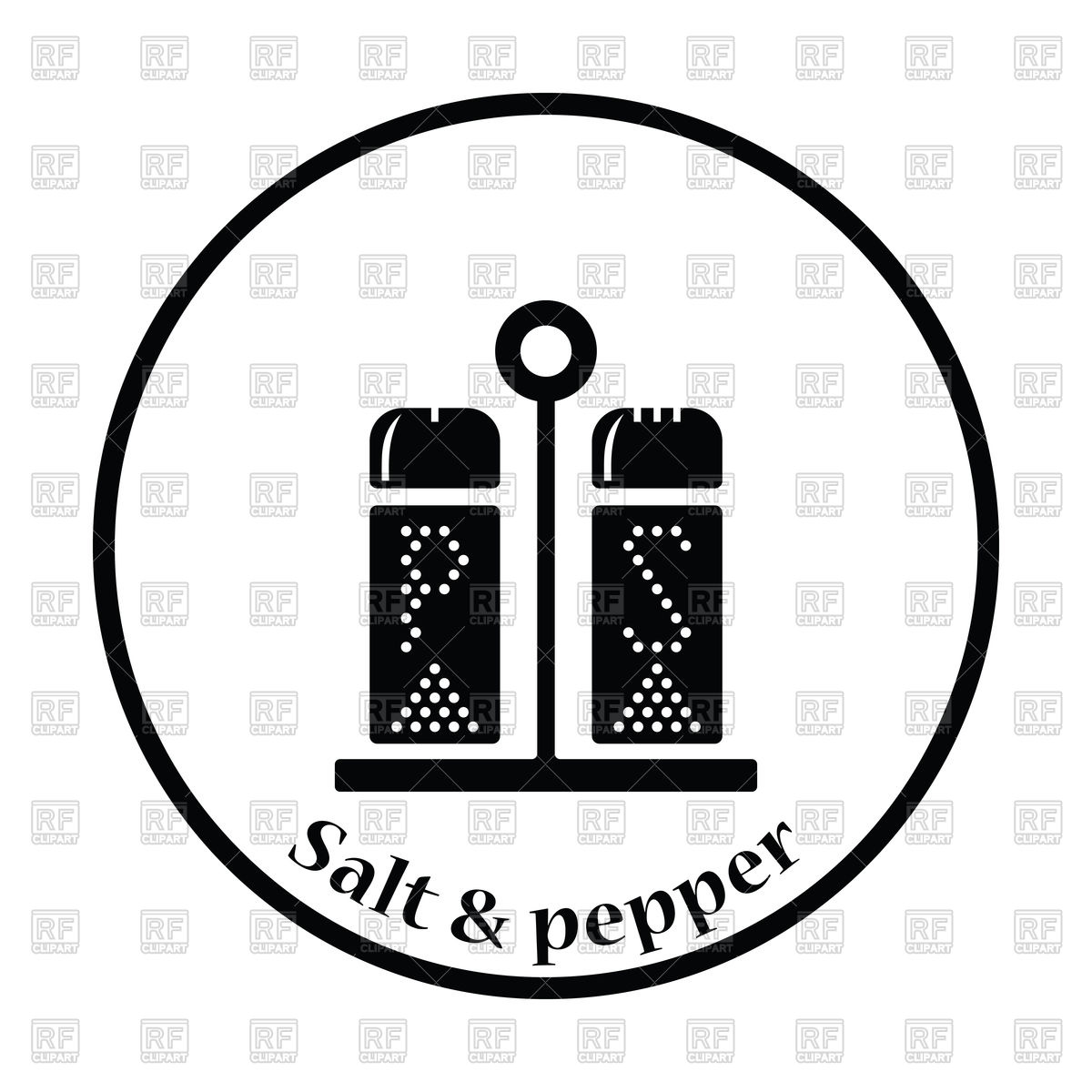 1200x1200 Pepper And Salt Icon Vector Image Vector Artwork Of Icons And