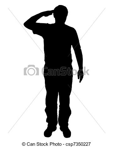 360x470 Military Salute Vectors Illustration