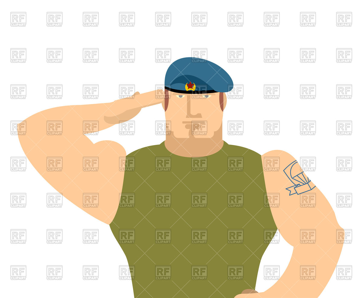 1200x988 Russian Military Salute From Soldier Vector Image Vector Artwork