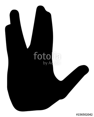 400x500 Vulcan Salute Vector Stock Image And Royalty Free Vector Files On