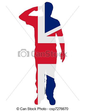 360x470 British Salute Vector Clipart