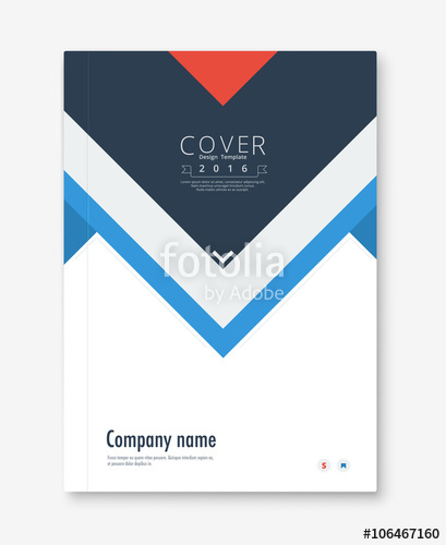 409x500 Annual Report Cover Design. Book, Brochure Template With Sample
