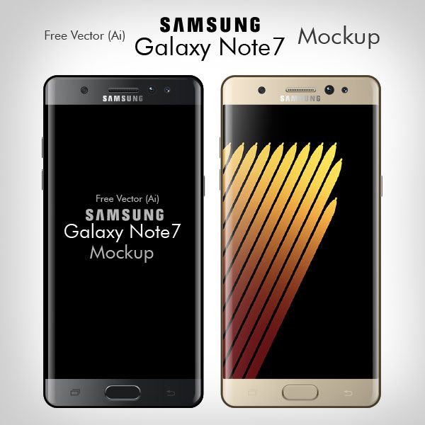 600x600 Free Vector Samsung Galaxy Note 7