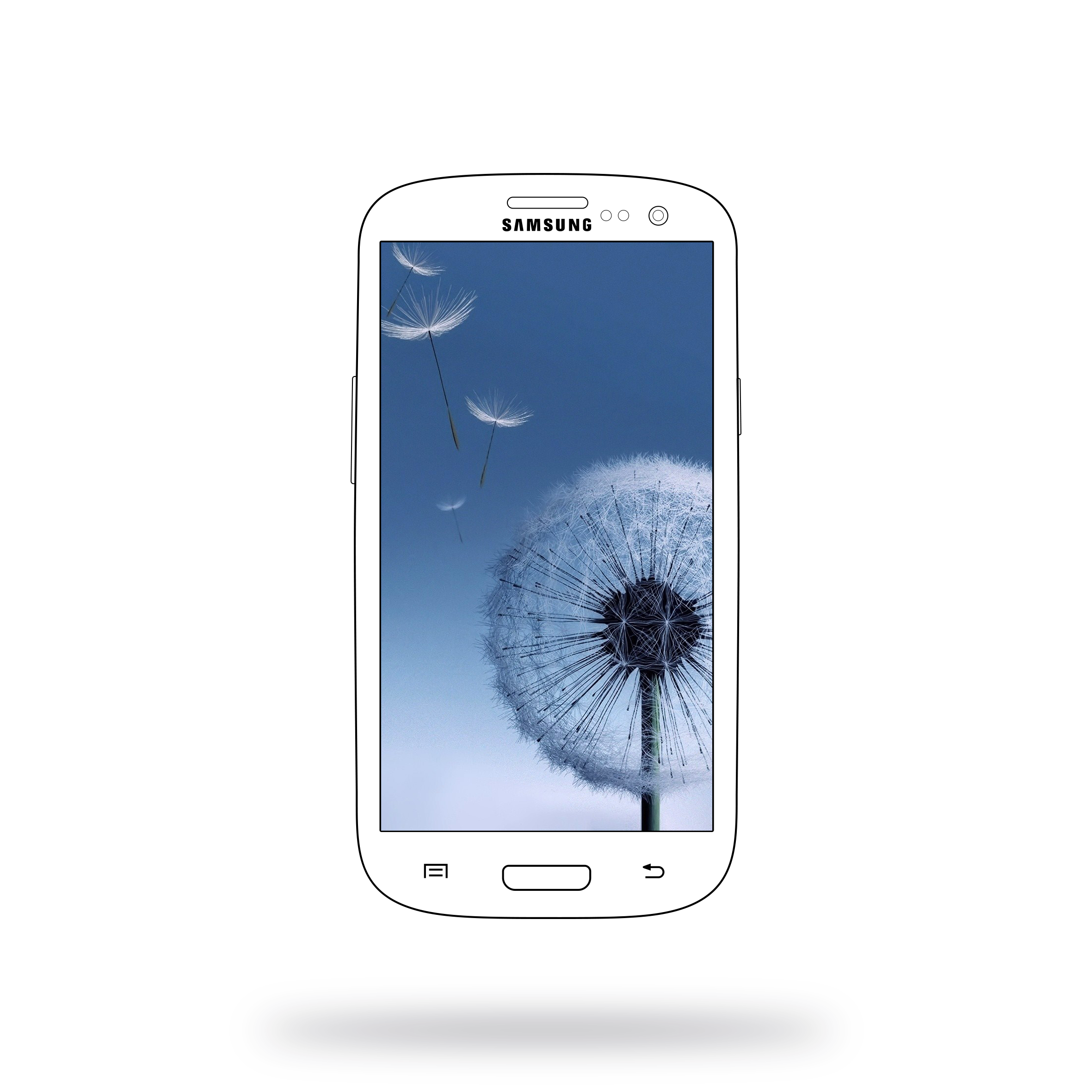 2361x2361 Samsung Galaxy S3 Vector Mockup