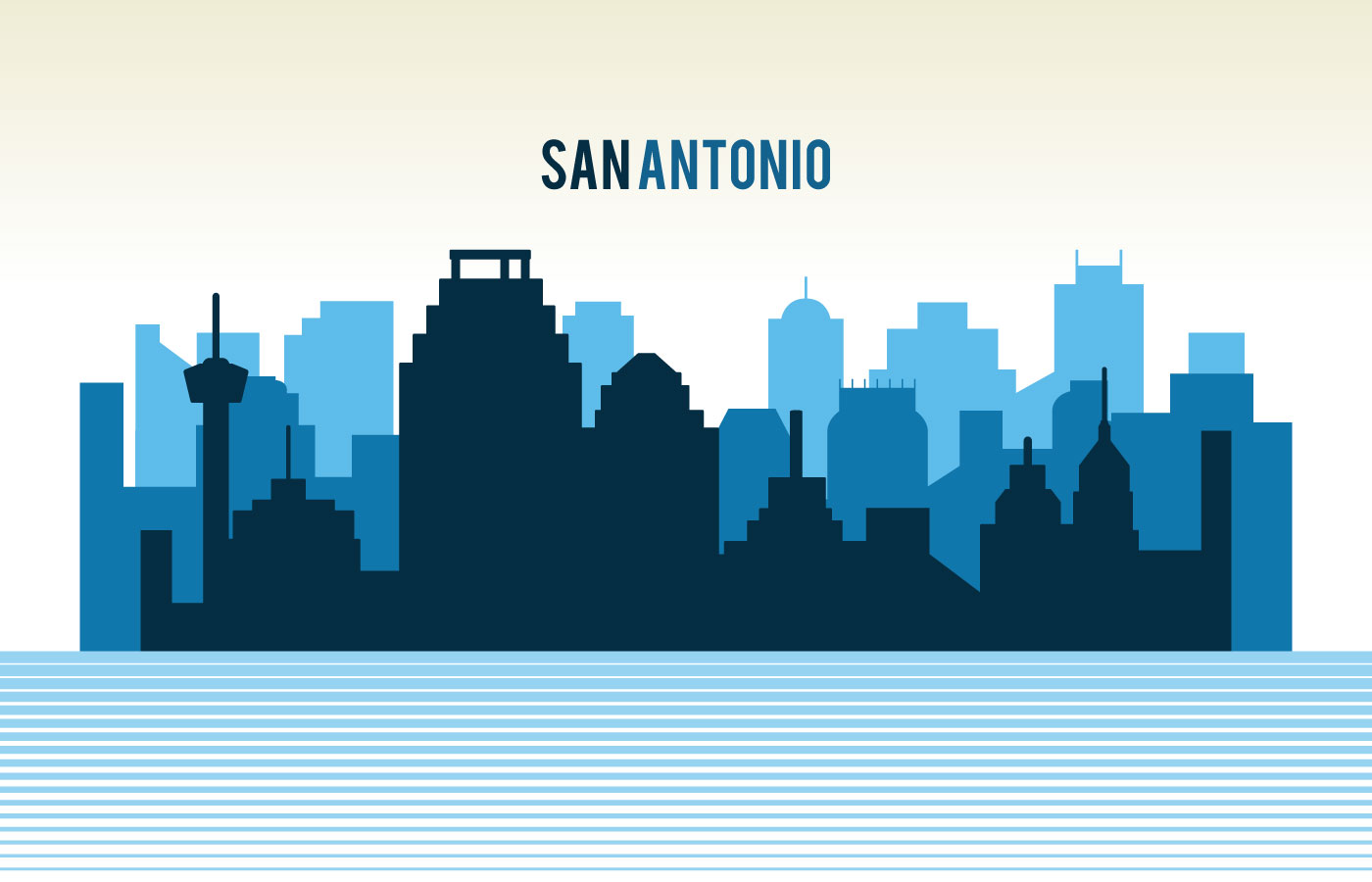 1400x900 San Antonio Free Vector Art