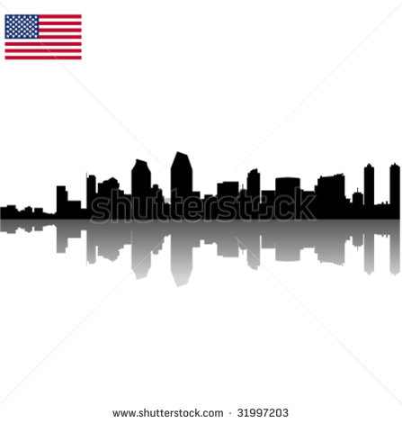 447x470 San Diego Skyline