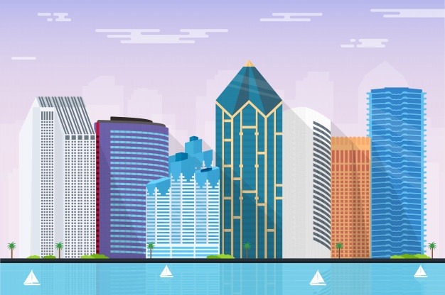 626x416 San Diego Skyline Vectors, Photos And Psd Files Free Download
