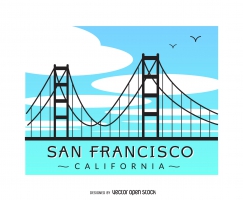 243x200 Golden Gate Bridge Free Vector Graphic Art Free Download (Found