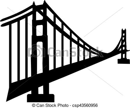 450x376 Silhouette Of Golden Gate Bridge.