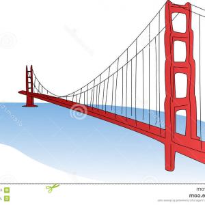 300x300 Stock Illustration Vector Golden Gate Bridge San Francisco Side