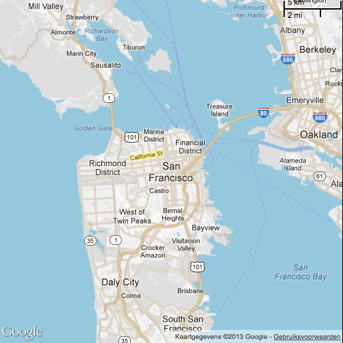 San Francisco Map Vector